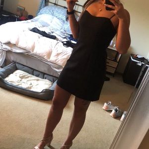 Medium black formal short dress cocktail